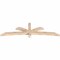Ekena Millwork Davenport Smooth Timber Gable Bracket, Douglas Fir, 84"W x 24"H x 3 1/2"D x 3 1/2"F, 7/12 Pitch GBW084X24X0404DAV00SDF - alternate 3